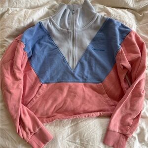 Outdoor Voices Women's Colorblock Pullover - Pink and Blue
